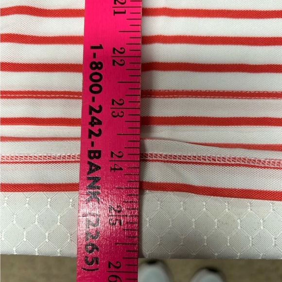 Puma Women's Everyday Striped White Glow/Salmon Pique Polo Shirt Multiple Sizes - Picture 14 of 16